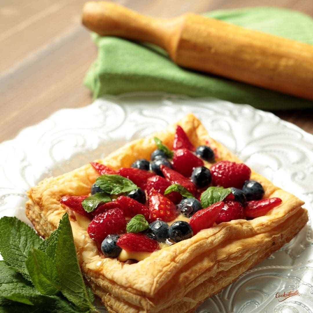 Berry Custard Puff Pastries